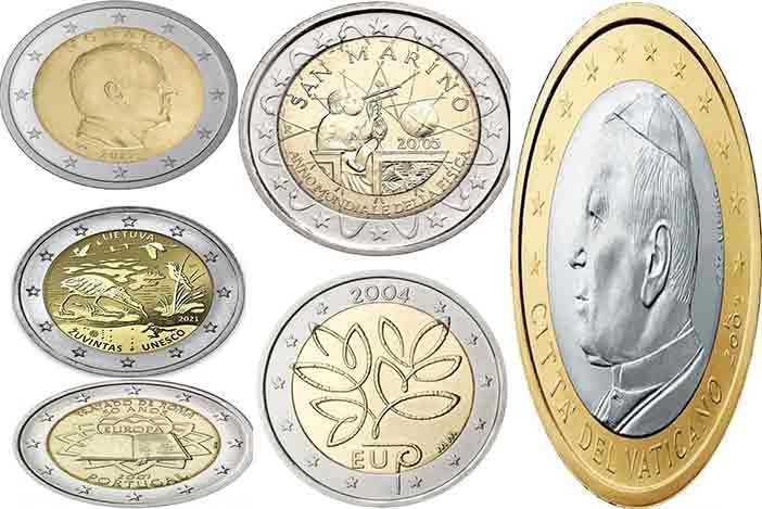 Las 12 Monedas más Valiosas de 2 € 【 ️ Valor - Historias y Descripción